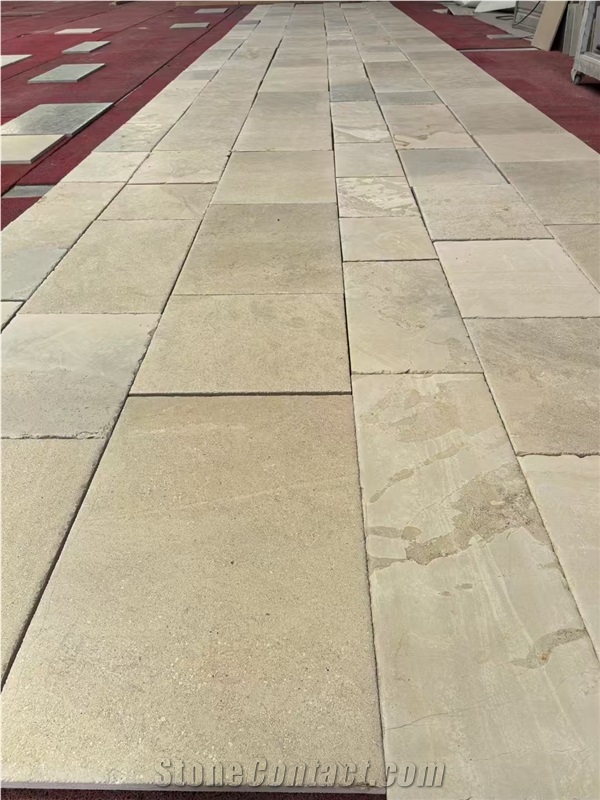 French Ochitani Limestone Slab For Cutting Floor Tiles