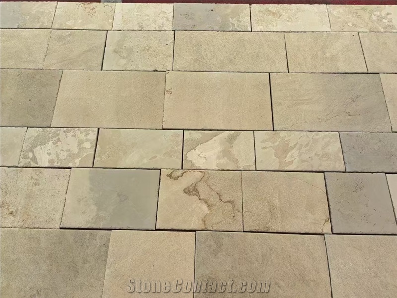 French Ochitani Limestone Slab For Cutting Floor Tiles