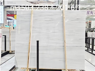 Greece Galaxy White Marble Slab Customized Size Wall Tiles