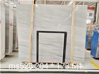 Greece Galaxy White Marble Slab Customized Size Wall Tiles