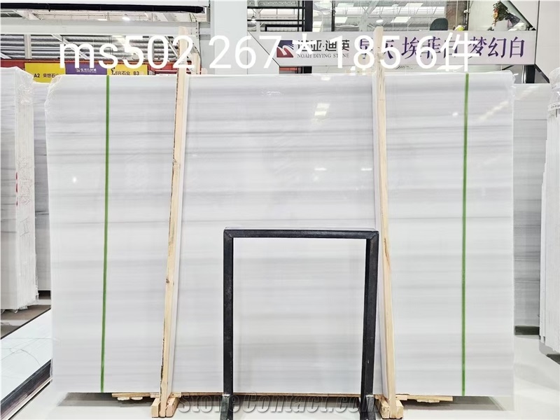 Greece Galaxy White Marble Slab Customized Size Wall Tiles