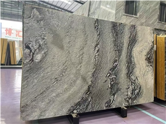 Grey Stone River Marble Slab For Cutting Wall Tiles