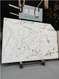 Italy Bianco Statuario Venato Marble Slab For Wall Tiles