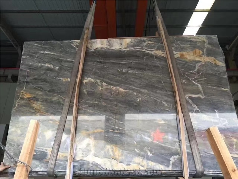 Italy Florence Grey Marble Slab Floor Tiles
