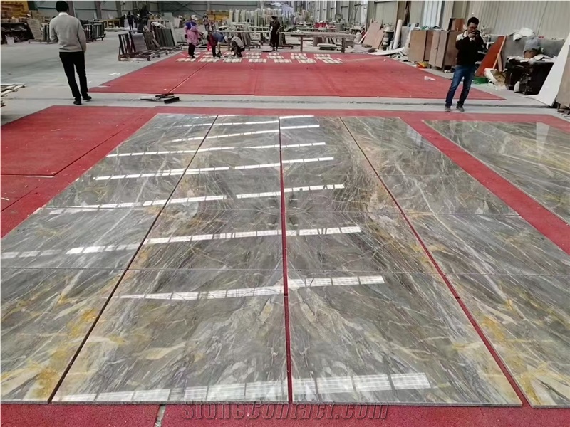 Italy Florence Grey Marble Slab Floor Tiles