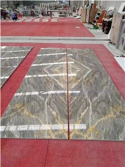 Italy Florence Grey Marble Slab Floor Tiles