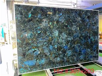 Lemurian Blue Granite Slab Pattern For Cutting Size