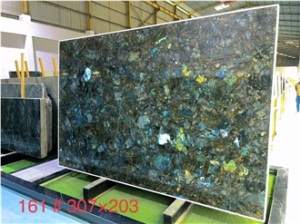 Lemurian Blue Granite Slab Pattern For Cutting Size