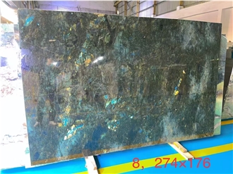 Lemurian Blue Granite Slab Pattern For Cutting Size