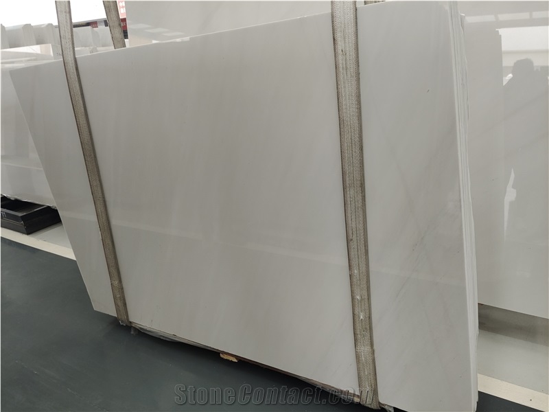 Polished Book Matching Slabs Sivec White Marble Slabs