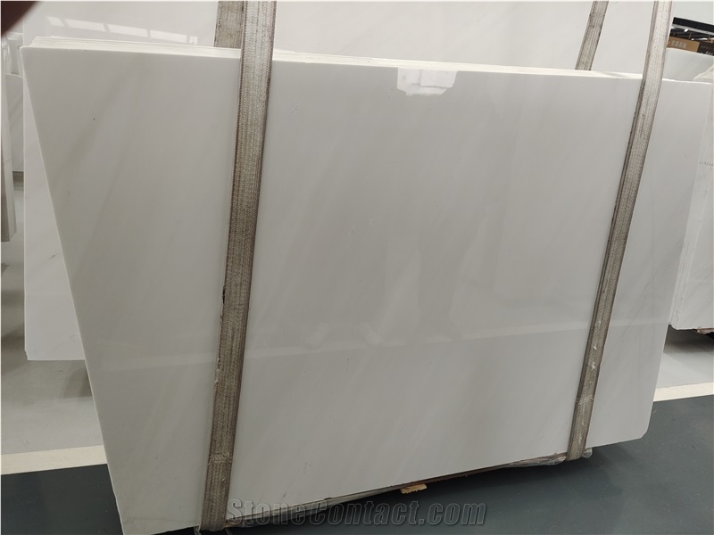 Polished Book Matching Slabs Sivec White Marble Slabs