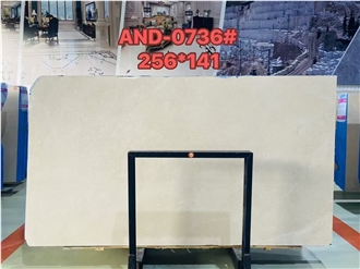 Turkey Aran White Marble Beige Color Slab For Cut Wall Tiles