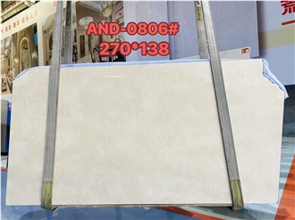 Turkey Aran White Marble Beige Color Slab For Cut Wall Tiles