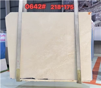 Turkey Aran White Marble Beige Color Slab For Cut Wall Tiles