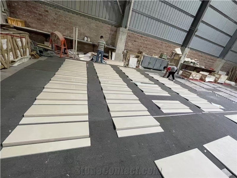 Turkey Aran White Marble Beige Color Slab For Cut Wall Tiles