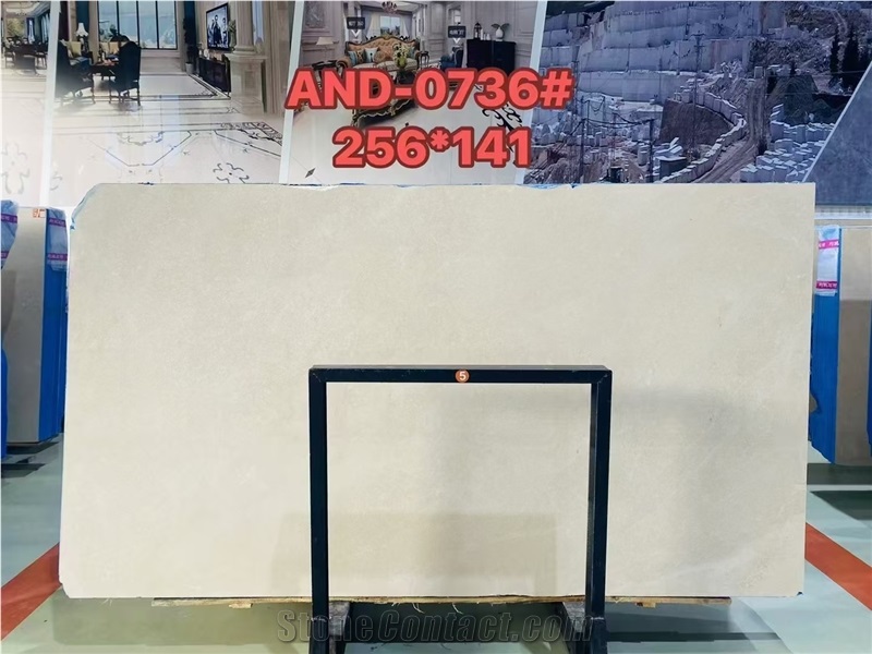 Turkey Aran White Marble Beige Color Slab For Cut Wall Tiles