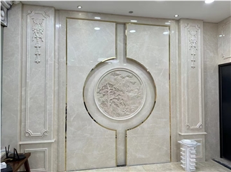 Turkey Aran White Marble Polished Slab Tiles