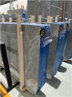 Turkey Hermes Gray Marble Slab For Cutting Floor Tiles