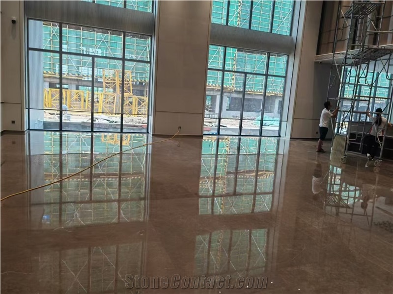 Turkey New Altman Beige Marble Polished Marble Tiles Slabs