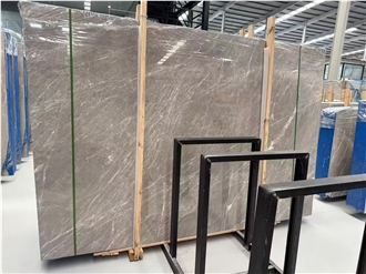 Turkey Tundra Grey Marble Slab Customized Size Floor Tiles
