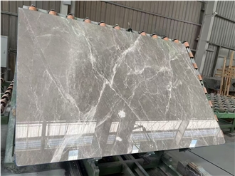 Turkey Tundra Grey Marble Slab Customized Size Floor Tiles