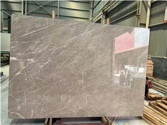 Turkey Tundra Grey Marble Slab Customized Size Floor Tiles