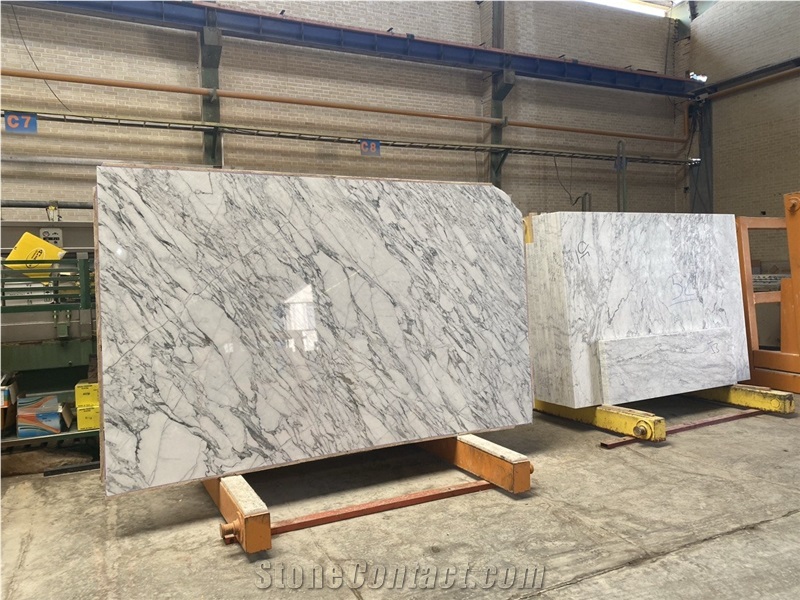 Arabescato Marble Slabs Tiles