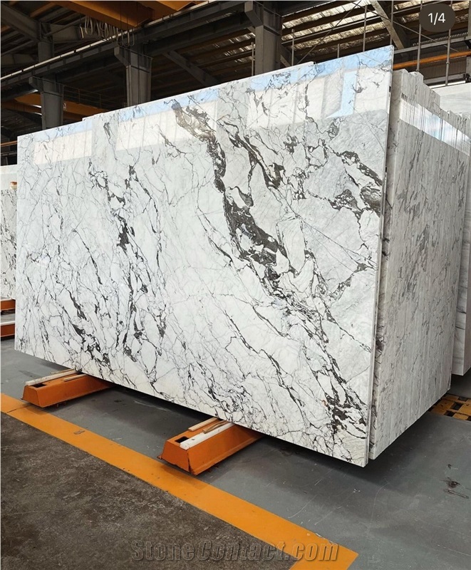 Arabescato Marble Slabs Tiles
