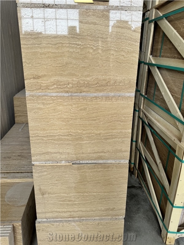 Atashkooh Light Travertine Tiles, Slabs