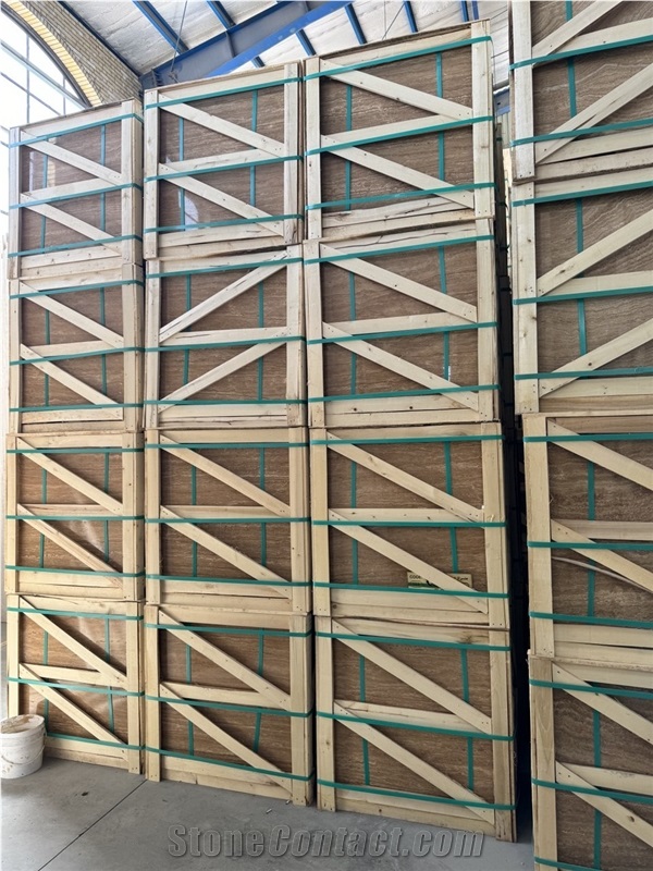 Atashkooh Light Travertine Tiles, Slabs