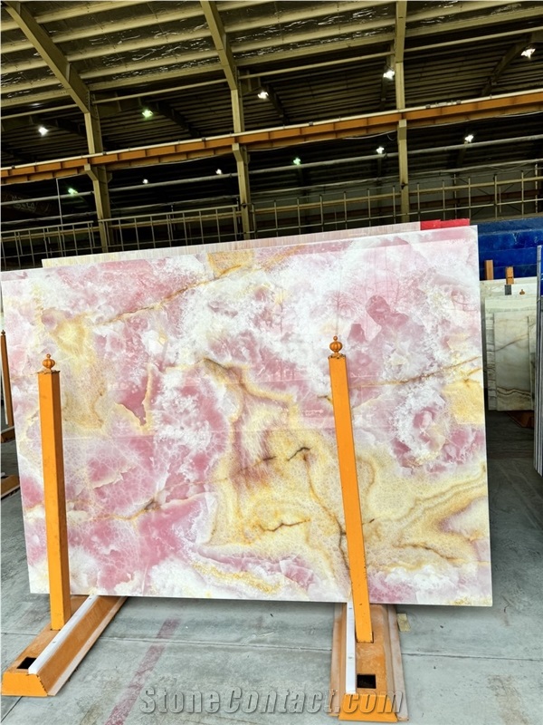 Pink Onyx Slabs