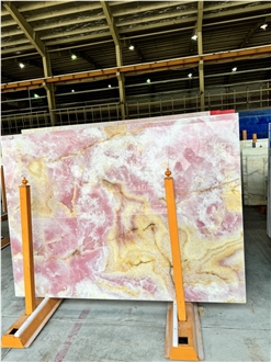 Pink Onyx Slabs
