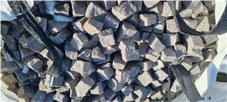 Bohus Red Granite Cobblestones Rough-Split