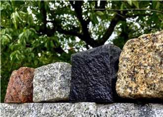 Bohus Red Granite Cobblestones Rough-Split