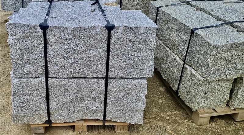 Grey Granite Rough-Split Masonry Stones -20/20/40 Cm