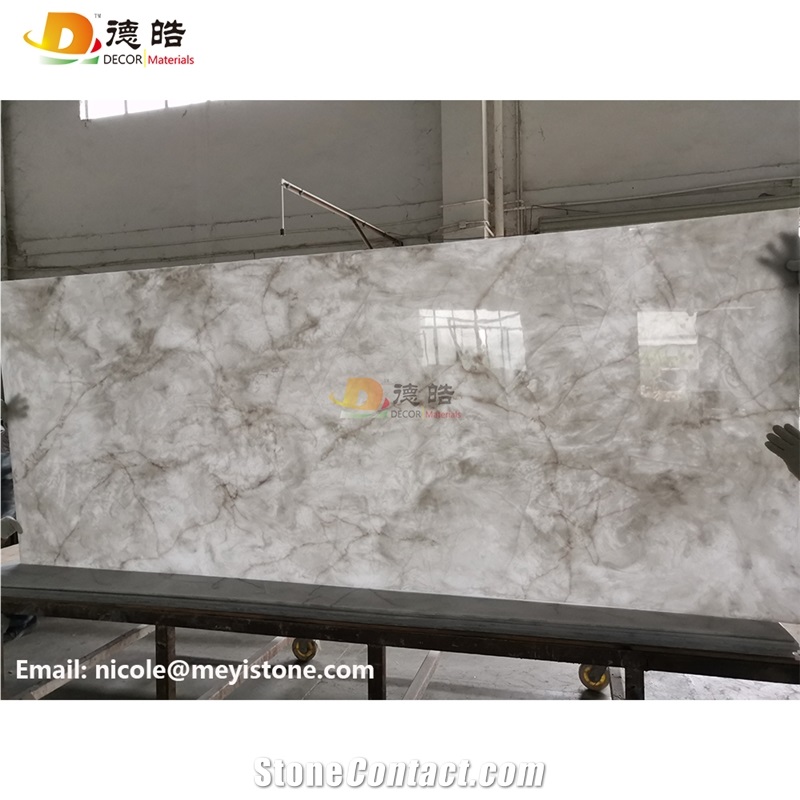 Backlit Onyx Faux Alabaster Sheets Wall