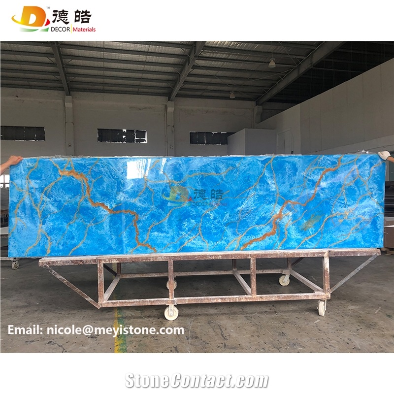 Backlit Onyx Faux Alabaster Sheets Wall