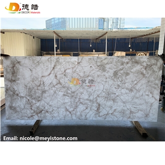 Backlit Onyx Faux Alabaster Sheets Wall