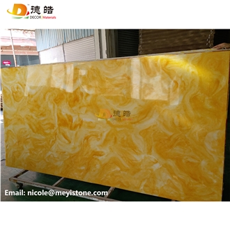 Backlit Onyx Panels Faux Alabaster
