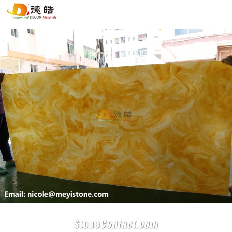 Backlit Onyx Panels Faux Alabaster