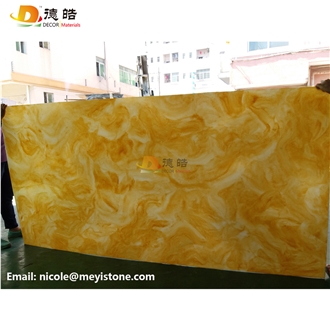 Backlit Onyx Panels Faux Alabaster