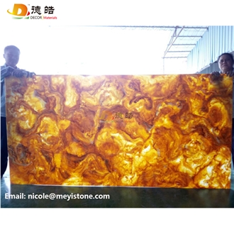 Backlit Onyx Translucent Stone Artificial Stone