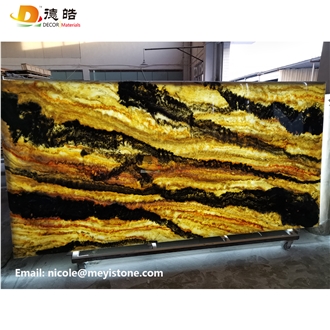 Backlit Onyx Translucent Stone For Wall Acrylic Solid Surface
