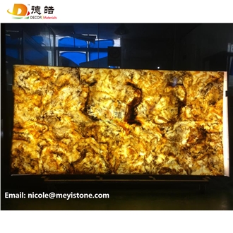 Customized Backlit Onyx Faux Alabaster