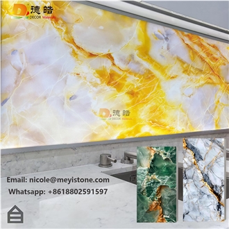 DIY Backlit Onyx Faux Alabaster Artificial Stone Slabs