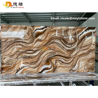Translucent Stone Backlit Onyx Solid Surface Slabs