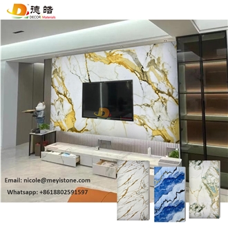 Ultrathin Wall Panel Backlit Onyx  Artificial Stone Slabs