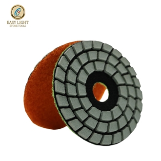 3 Inch 4 Steps Dry Diamond Polishing Pads For Granite Marble