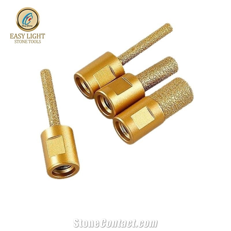 M10 M14 Thread Vacuum Brazed Diamond Core Drill Bits