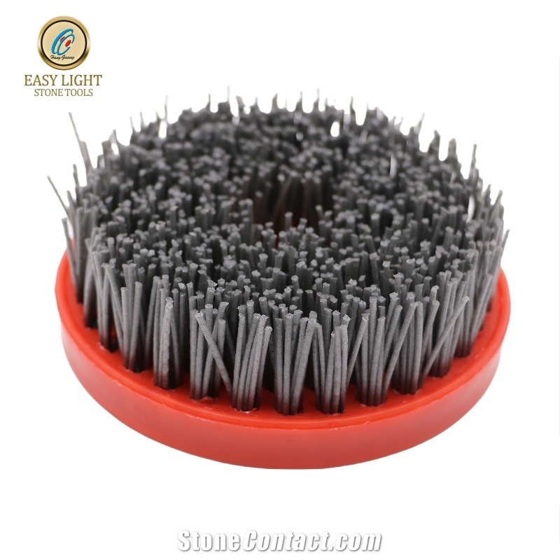 Round Frankfurt Fickert Diamond Brushes For Stone Polishing